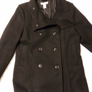 Black peacoat